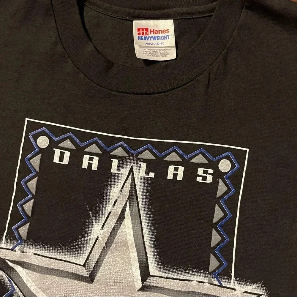 VTG 90s Hanes Heavyweight Single Stitch Dallas Cowboys T-Shirt USA - Picture 3 of 10